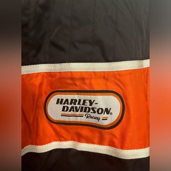 Vintage 2005 Harley Davidson Women’s Racing Motorcycle Jacket Size Medium - Picture 6 of 12